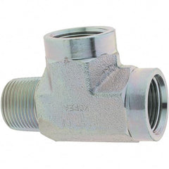 Eaton - Stainless Steel Industrial Pipe Tee - MNPT x FNPT x FNPT - Apex Tool & Supply