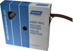 Norton - 1-1/2" x 50 Yd 100 Grit Aluminum Oxide Cloth Roll - Fine Grade, J Weighted Backing - Apex Tool & Supply
