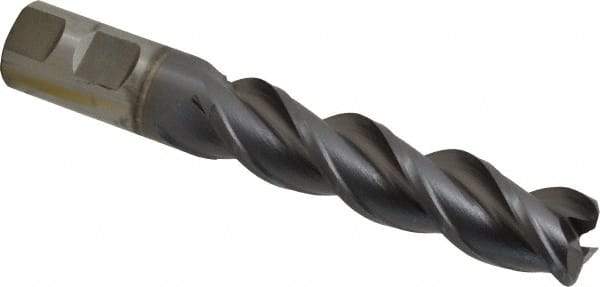 Cleveland - 1", 3 Flute, Single End, Powdered Metal, 0.12" Corner Radius End Mill - 6-1/2" OAL, 42° Helix, Right Hand Flute, 4" LOC, Right Hand Cut - Apex Tool & Supply