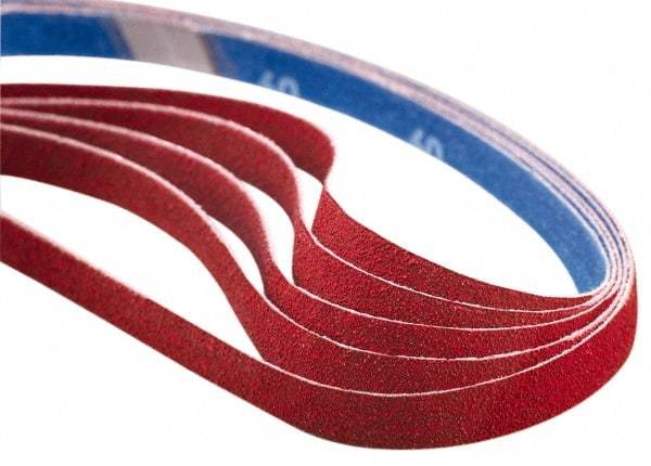 Norton - 3-1/2" Wide x 15-1/2" OAL, 50 Grit, Ceramic Abrasive Belt - Ceramic, Coarse, Coated, Series R981 - Apex Tool & Supply