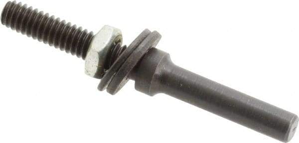 Value Collection - 1/4" Shank Abrasive Point Mandrel - 2-1/2" Length, 1/4" Hole Compatibility, for Small Wheels - Apex Tool & Supply