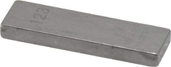 Mitutoyo - 0.123" Rectangular Steel Gage Block - Accuracy Grade AS-1, Includes Certificate of Inspection - Apex Tool & Supply