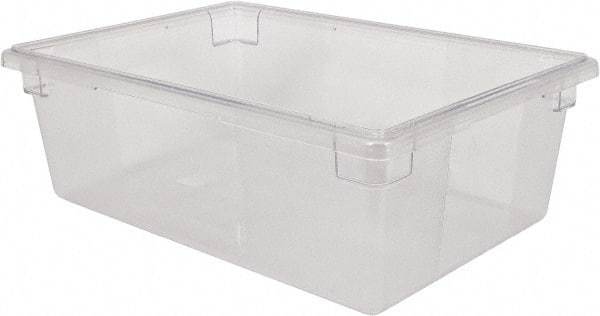 Rubbermaid - Rectangular, Clear Polycarbonate Food Tote Box - 6" High x 12" Wide x 18" Long - Apex Tool & Supply