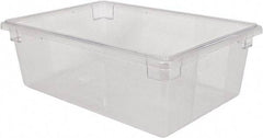 Rubbermaid - Rectangular, Clear Polycarbonate Food Tote Box - 6" High x 12" Wide x 18" Long - Apex Tool & Supply