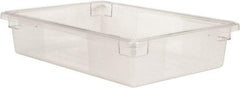 Rubbermaid - Rectangular, Clear Polycarbonate Food Tote Box - 6" High x 18" Wide x 26" Long - Apex Tool & Supply