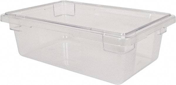 Rubbermaid - Rectangular, Clear Polycarbonate Food Tote Box - 9" High x 18" Wide x 26" Long - Apex Tool & Supply