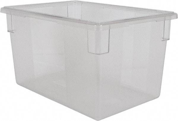 Rubbermaid - Rectangular, Clear Polycarbonate Food Tote Box - 15" High x 18" Wide x 26" Long - Apex Tool & Supply
