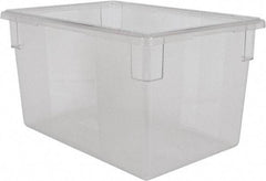 Rubbermaid - Rectangular, Clear Polycarbonate Food Tote Box - 15" High x 18" Wide x 26" Long - Apex Tool & Supply
