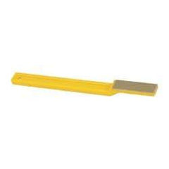 3M - 1-3/4" OAL Very Fine Sharpener Diamond File - 1/2" Wide, 1-3/4 LOC, Yellow - Apex Tool & Supply