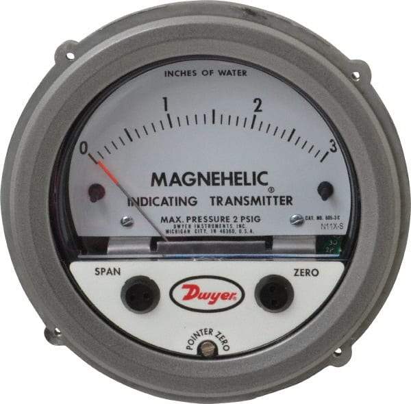 Dwyer - 25 Max psi, Differential Pressure Transmitter with Indication - 1/8" Thread - Apex Tool & Supply