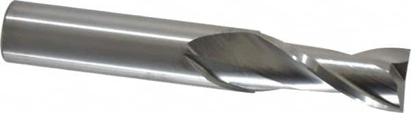 RobbJack - 9/16", 1-1/4" LOC, 9/16" Shank Diam, 3-1/2" OAL, 2 Flute, Solid Carbide Square End Mill - Apex Tool & Supply