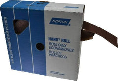 Norton - 2" x 50 Yd 150 Grit Aluminum Oxide Cloth Roll - Very Fine Grade, J Weighted Backing - Apex Tool & Supply