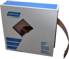 Norton - 2" x 50 Yd 180 Grit Aluminum Oxide Cloth Roll - Very Fine Grade, J Weighted Backing - Apex Tool & Supply
