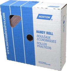 Norton - 2" x 50 Yd 240 Grit Aluminum Oxide Cloth Roll - Very Fine Grade, J Weighted Backing - Apex Tool & Supply