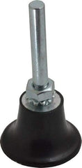 Made in USA - 1-1/2" Diam Quick-Change Type R Disc Backing Pad - 1/4" Shank Diam, Medium Density, 30,000 RPM - Apex Tool & Supply