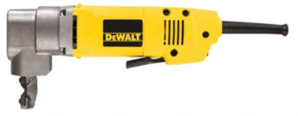 DeWALT - 120V, 1,950 SPM, 6.5 Amp, Electric Power Nibbler - 16 (Mild Steel) and 18 (Stainless Steel) Gauge Cutting Capacity - Apex Tool & Supply