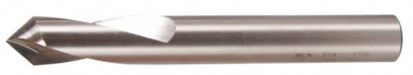 Hertel - 3/8" Body Diam, 90°, 3-1/2" OAL, Cobalt Spotting Drill - Apex Tool & Supply