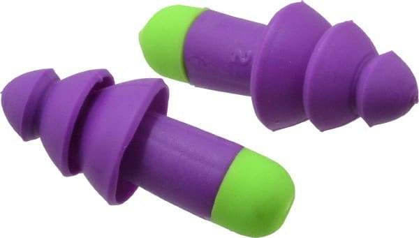 Moldex - Reusable, Uncorded, 27 dB, Flange Earplugs - Purple, 50 Pairs - Apex Tool & Supply