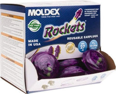 Moldex - Reusable, Corded, 27 dB, Flange Earplugs - Purple, 50 Pairs - Apex Tool & Supply