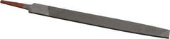 Simonds File - 8" Long, Smooth Cut, Flat American-Pattern File - Double Cut, Tang - Apex Tool & Supply