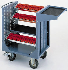 LISTA - 21 Tool Capacity, 40 Taper Size CNC Tool Cart - Apex Tool & Supply