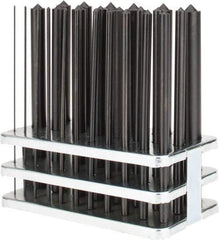 Value Collection - 25 Piece, 1 to 13mm, Transfer Punch Set - Round Shank - Apex Tool & Supply