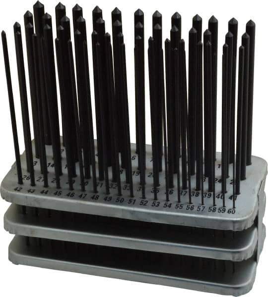 Value Collection - 60 Piece, Transfer Punch Set - Round Shank - Apex Tool & Supply