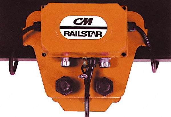 CM - 2 Ton Capacity Motor Driven Trolley - 3-3/8" to 6" Flange Width - Apex Tool & Supply