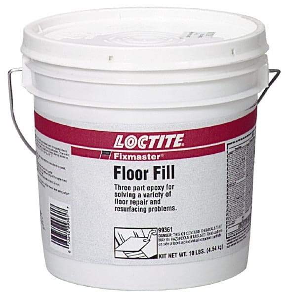 Loctite - 10 Lb Kit Gray Epoxy Resin Filler/Repair Caulk - -20 to 225°F Operating Temp, 6 min Tack Free Dry Time, 24 hr Full Cure Time, Series 135 - Apex Tool & Supply