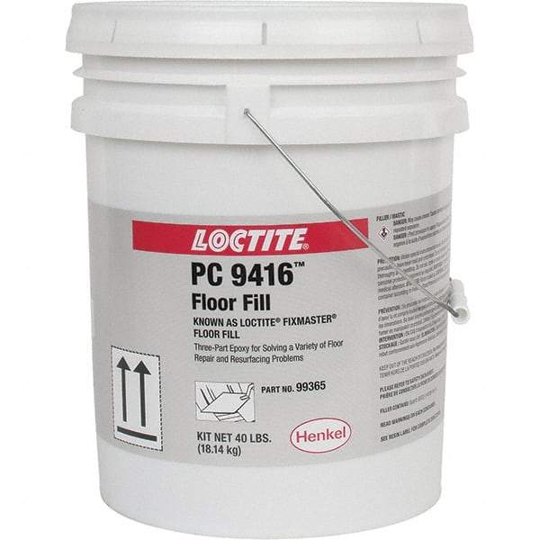 Loctite - 40 Lb Kit Gray Epoxy Resin Filler/Repair Caulk - -20 to 225°F Operating Temp, 6 min Tack Free Dry Time, 24 hr Full Cure Time, Series 135 - Apex Tool & Supply