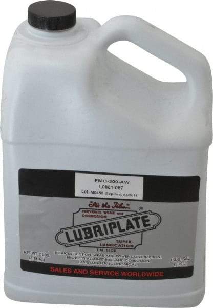 Lubriplate - 1 Gal Bottle Mineral Multi-Purpose Oil - SAE 10, ISO 46, 47 cSt at 40°C & 7 cSt at 100°C, Food Grade - Apex Tool & Supply