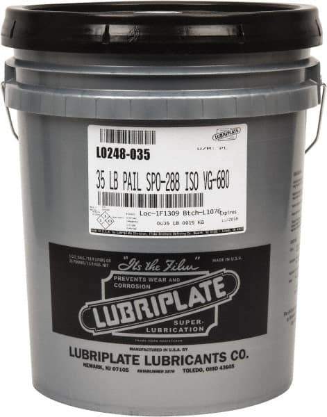 Lubriplate - 5 Gal Pail, Mineral Gear Oil - 184 SUS Viscosity at 210°F, 3314 SUS Viscosity at 100°F, ISO 680 - Apex Tool & Supply