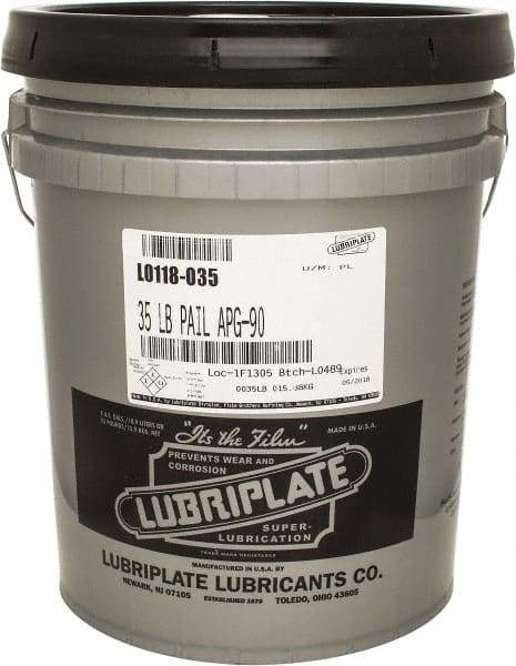 Lubriplate - 5 Gal Pail, Mineral Gear Oil - 816 SUS Viscosity at 100°F, 86 SUS Viscosity at 210°F, ISO 150 - Apex Tool & Supply