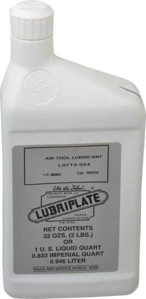 Lubriplate - Bottle, ISO 32, Air Tool Oil - 147 Viscosity (SUS) at 100°F, 44 Viscosity (SUS) at 210°F - Apex Tool & Supply