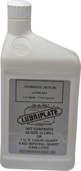 Lubriplate - 1 Qt Bottle Petroleum Oil Hydraulic Oil - SAE 10, ISO 32 - Apex Tool & Supply