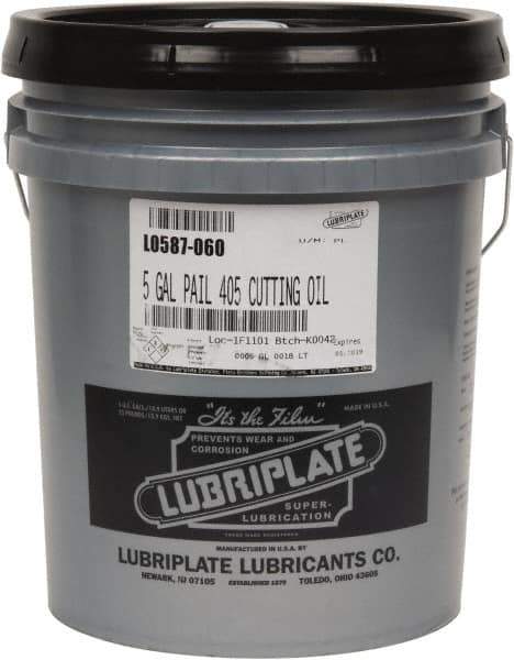 Lubriplate - Fiske 405, 5 Gal Pail Cutting Fluid - Straight Oil - Apex Tool & Supply