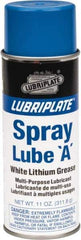 Lubriplate - 12 oz Aerosol Lithium General Purpose Grease - White, 150°F Max Temp, NLGIG 1, - Apex Tool & Supply