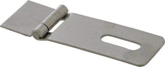 Made in USA - 1-1/2" Long x 4.54" Wide, Hasp - Stainless Steel - Apex Tool & Supply