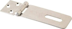 Value Collection - 1-1/2" Long x 4.54" Wide, Hasp - Stainless Steel - Apex Tool & Supply