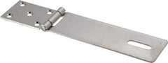 Made in USA - 1.88" Long x 8-3/4" Wide, Hasp - Stainless Steel - Apex Tool & Supply