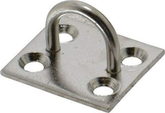 Made in USA - 0.625" High x 1" Wide x 113" Long Hasp Staple - 302/304 Stainless Steel, 0.072" Thick - Apex Tool & Supply