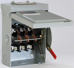 Eaton Cutler-Hammer - 200 Amp, 240 VAC, 3 Pole Nonfused Safety Switch - NEMA 3R, 3 Phase, 15 hp at 240 VAC (Single Phase), 50 hp at 240 VAC (Triple Phase), 3PST Contact Form - Apex Tool & Supply