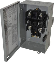 Eaton Cutler-Hammer - 30 Amp, 240 VAC, 2 Pole Fused Safety Switch - NEMA 1, 1 Phase, DPST Contact Form - Apex Tool & Supply