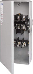 Eaton Cutler-Hammer - 100 Amp, 240 VAC, 3 Pole Fused Safety Switch - NEMA 3R, 3 Phase, 7-1/2 to 15 hp at 240 VAC (Single Phase), 15 to 30 hp at 240 VAC (Triple Phase), 3PST Contact Form - Apex Tool & Supply
