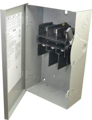 Eaton Cutler-Hammer - 60 Amp, 240 VAC, 3 Pole Nonfused Safety Switch - NEMA 1, 1 Phase, 10 hp at 240 VAC (Single Phase), 15 hp at 240 VAC (Triple Phase), 3PST Contact Form - Apex Tool & Supply