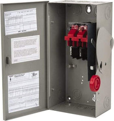 Eaton Cutler-Hammer - 60 Amp, 250 VDC, 480-600 VAC, 3 Pole Nonfused Safety Switch - NEMA 1, 1 Phase, 20 hp at 480 VAC, 25 hp at 600 VAC (Single Phase), 50 hp at 480 VAC, 60 hp at 600 VAC (Triple Phase), 3PST Contact Form - Apex Tool & Supply