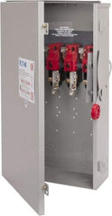 Eaton Cutler-Hammer - 200 Amp, 250 VDC, 480-600 VAC, 3 Pole Nonfused Safety Switch - NEMA 3R, 3 Phase, 50 hp at 480/600 VAC (Single Phase), 125 hp at 480 VAC, 150 hp at 600 VAC (Triple Phase), 3PST Contact Form - Apex Tool & Supply