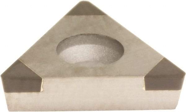 Sumitomo - 3NU-TPGA21.51 LE Grade BN7500 PCBN Turning Insert - Uncoated, 60° Triangle, 1/4" Inscr Circle, 3/32" Thick, 1/64" Corner Radius - Apex Tool & Supply