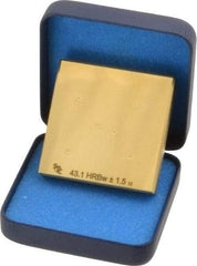 Made in USA - Rockwell B Scale, Hardness Calibration Test Block - B40 Hardness, Low Hardness Range Description, 2 Piece - Apex Tool & Supply