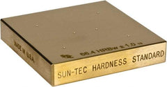 Made in USA - Rockwell A Scale, Hardness Calibration Test Block - A60 Hardness, Low Hardness Range Description, 2 Piece - Apex Tool & Supply
